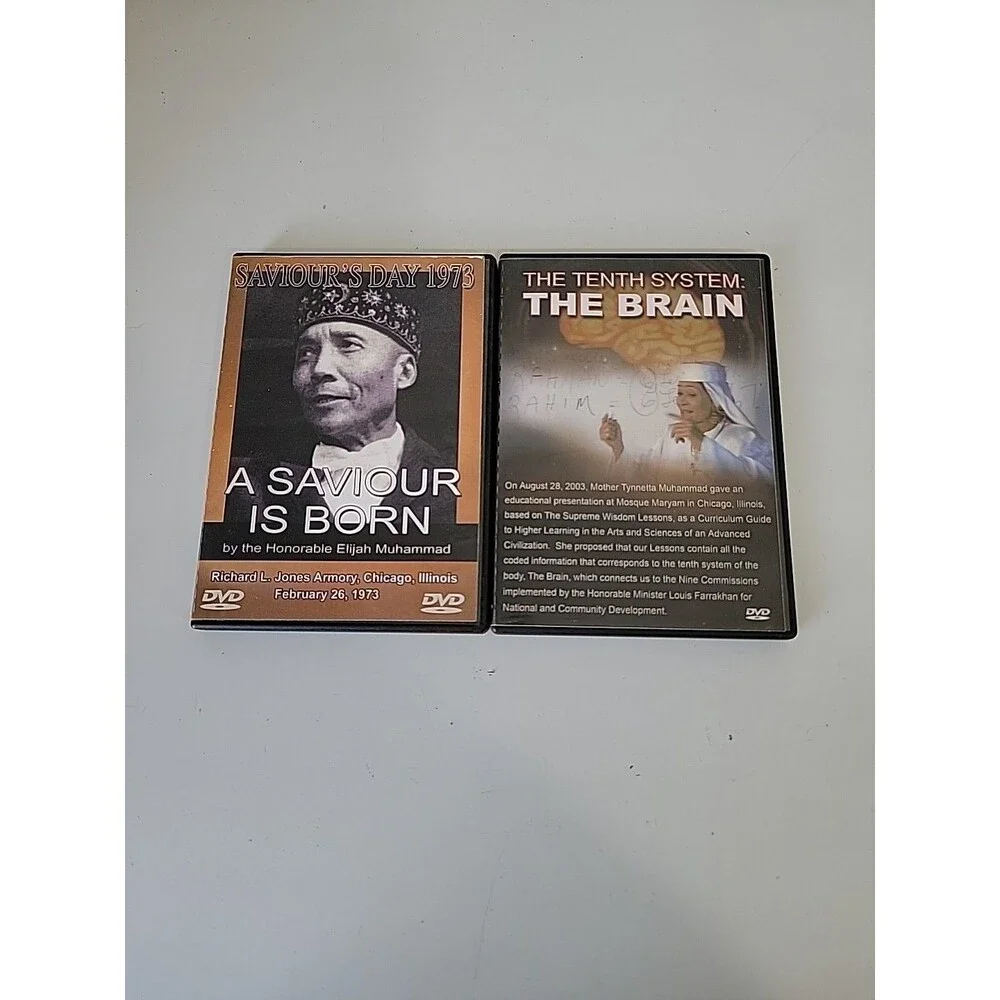 Elijah Muhammad Tynnetta Muhammad Rare DVD Lot Nation of Islam 2 Disc Set - Picture 1 of 8